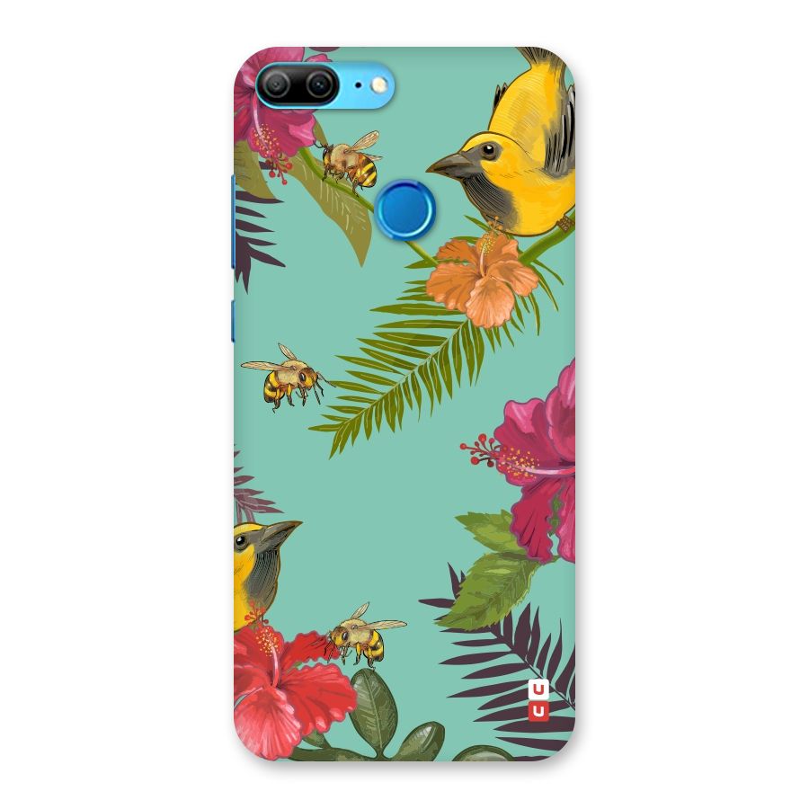 Flower Bird and Bee Back Case for Honor 9 Lite