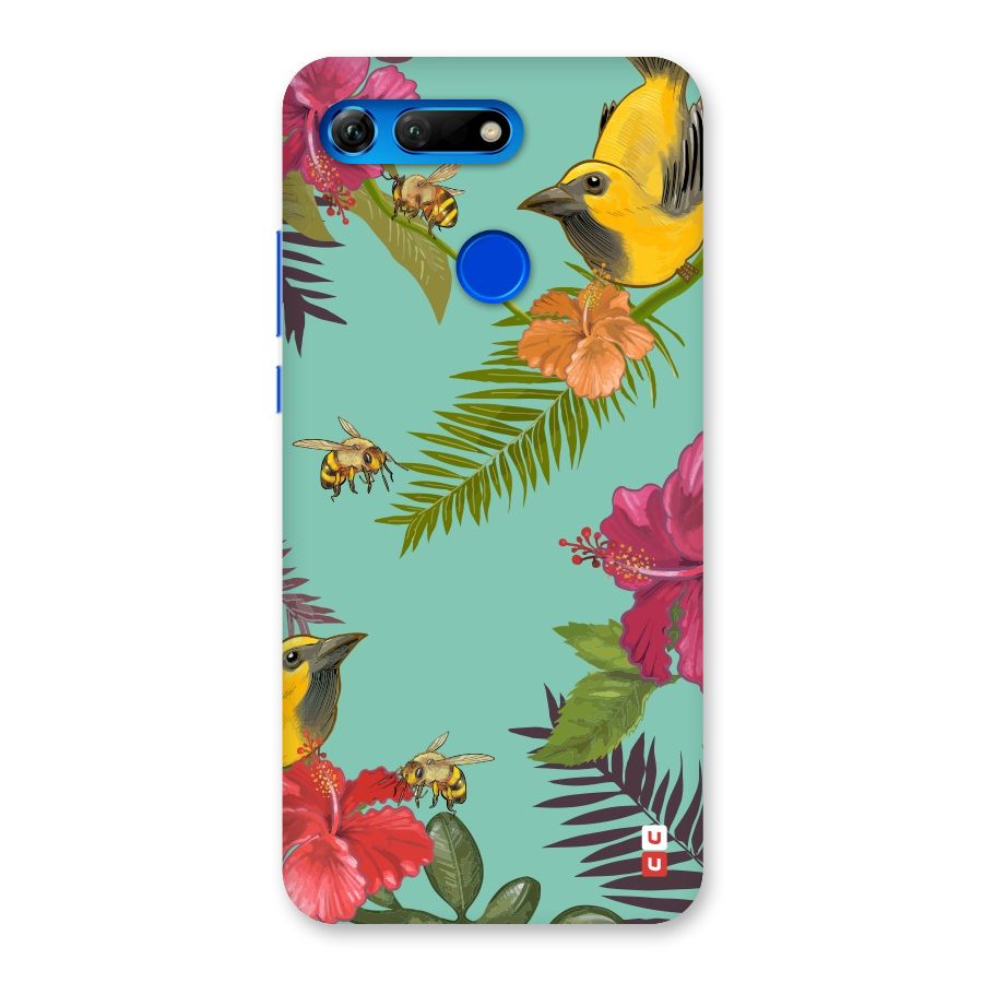 Flower Bird and Bee Back Case for Honor View 20