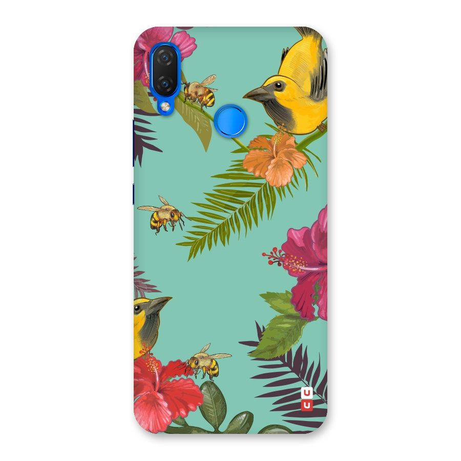 Flower Bird and Bee Back Case for Huawei P Smart+