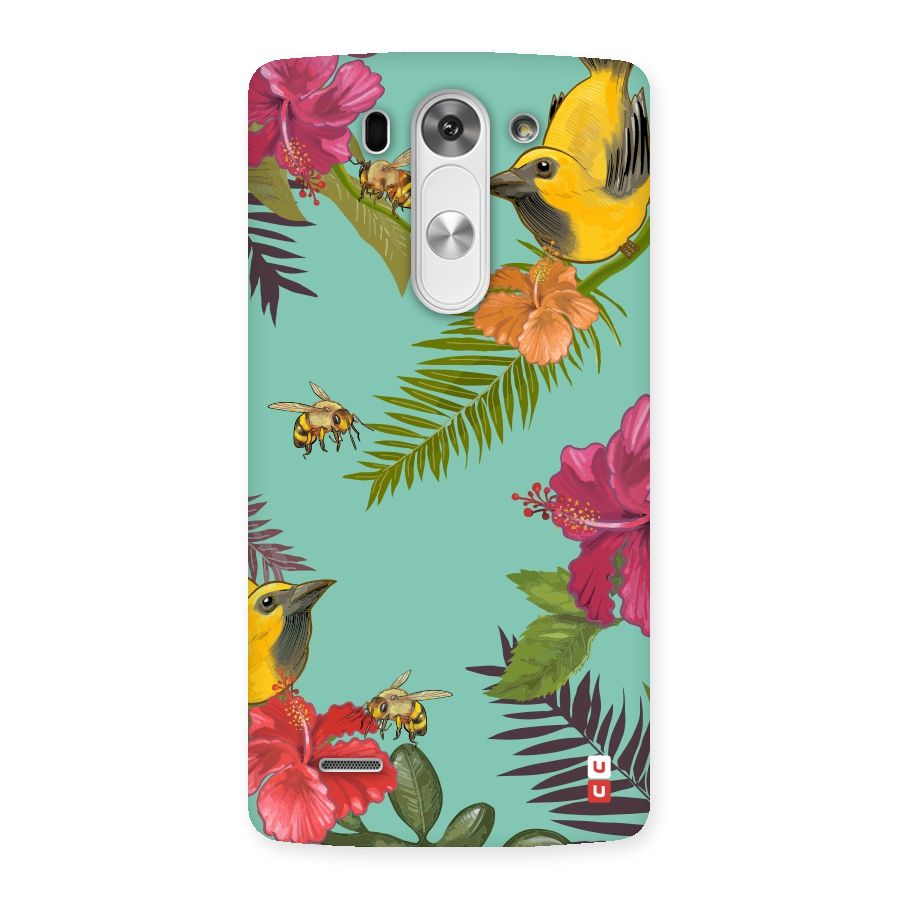 Flower Bird and Bee Back Case for LG G3 Mini