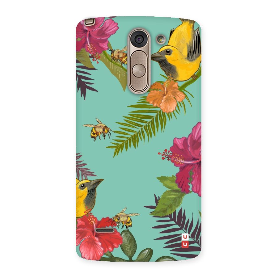 Flower Bird and Bee Back Case for LG G3 Stylus