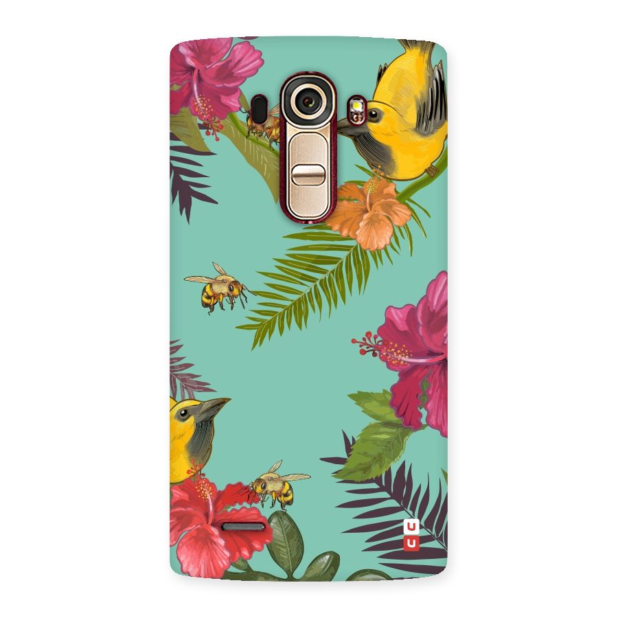 Flower Bird and Bee Back Case for LG G4