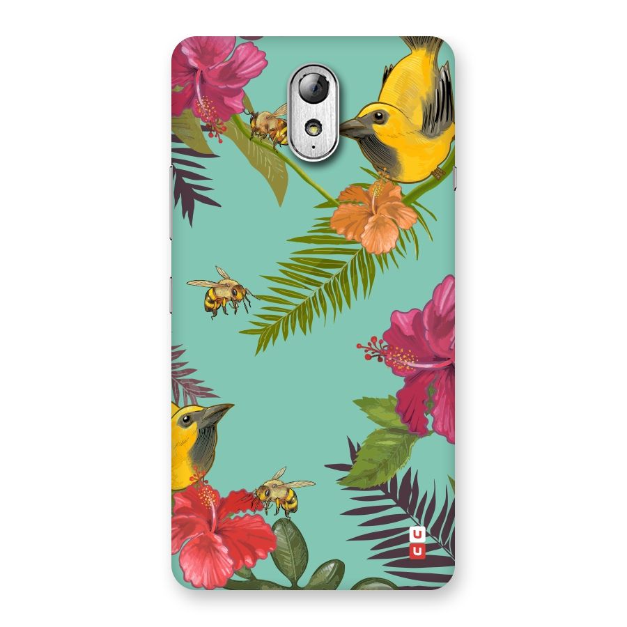 Flower Bird and Bee Back Case for Lenovo Vibe P1M