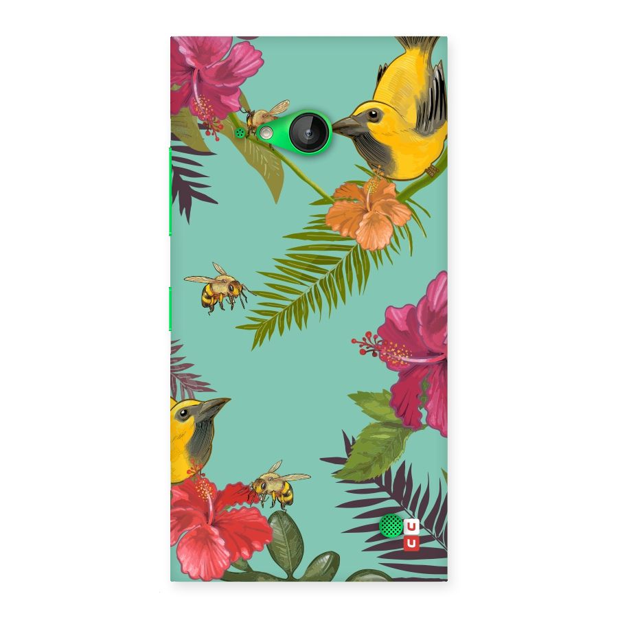 Flower Bird and Bee Back Case for Lumia 730