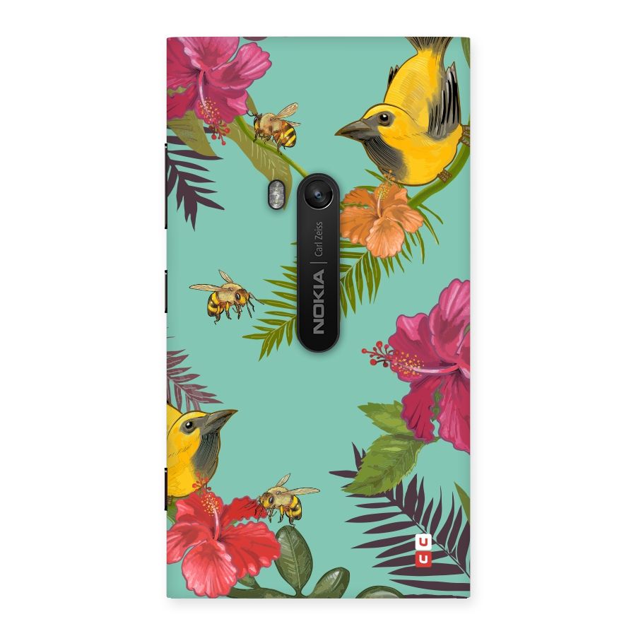 Flower Bird and Bee Back Case for Lumia 920