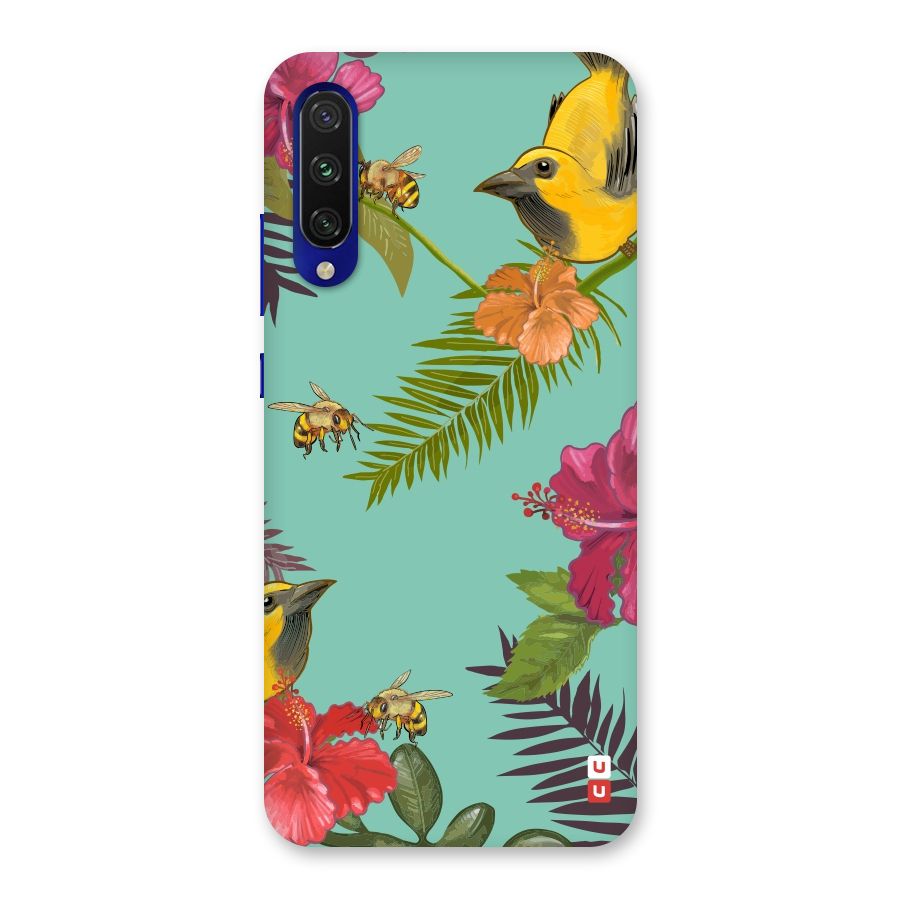 Flower Bird and Bee Back Case for Mi A3
