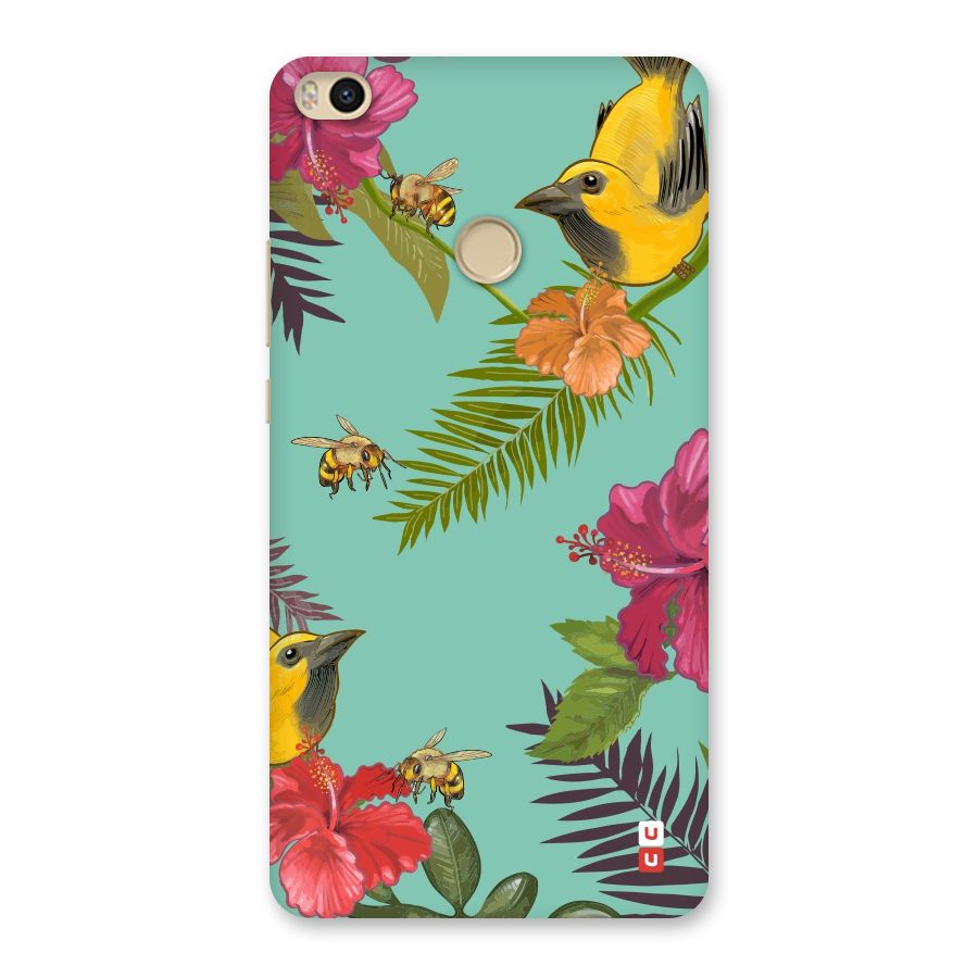 Flower Bird and Bee Back Case for Mi Max 2