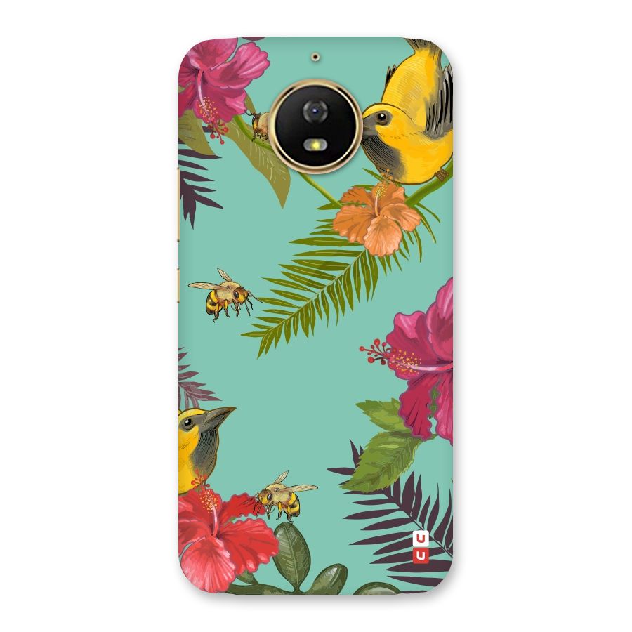 Flower Bird and Bee Back Case for Moto G5s