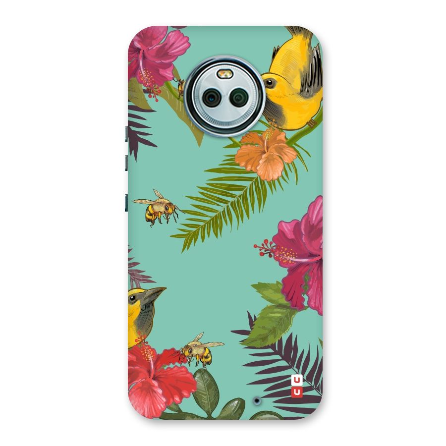 Flower Bird and Bee Back Case for Moto X4