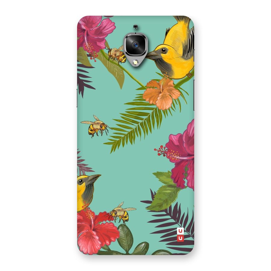 Flower Bird and Bee Back Case for OnePlus 3