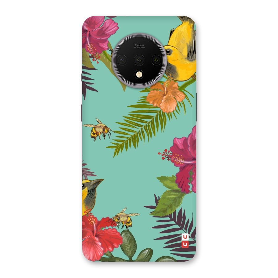 Flower Bird and Bee Back Case for OnePlus 7T