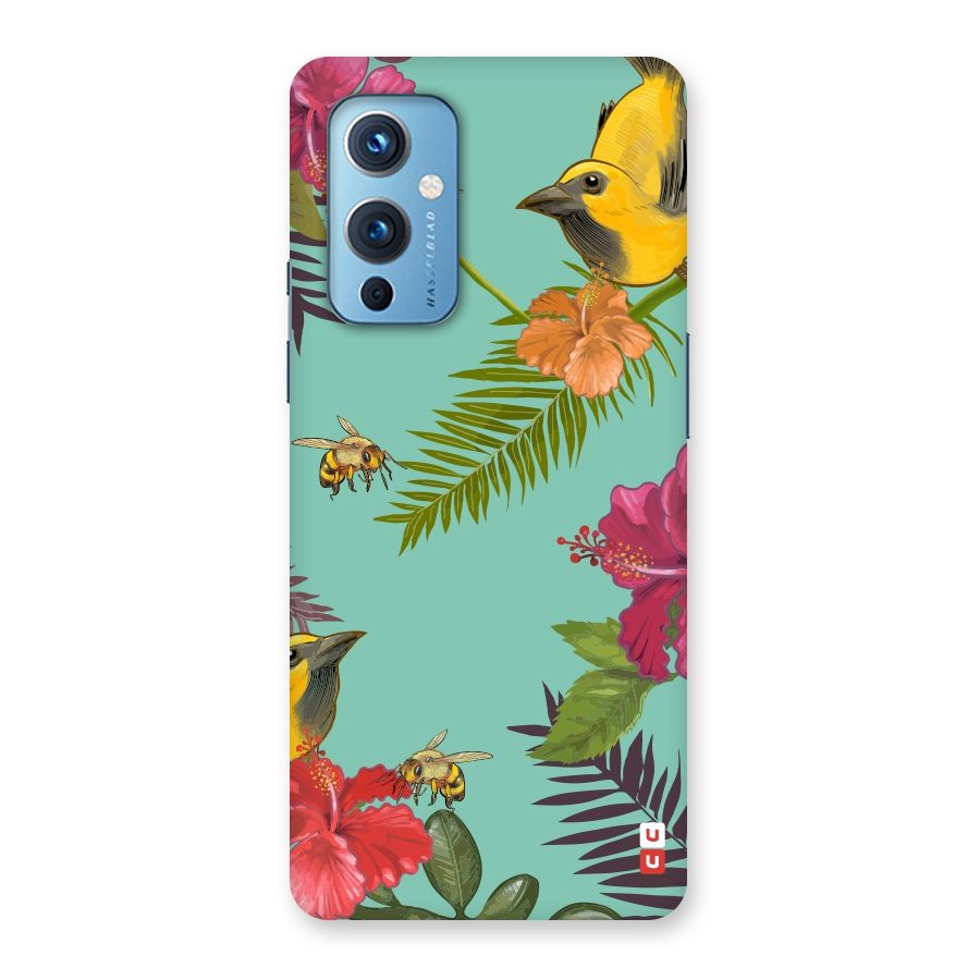 Flower Bird and Bee Back Case for OnePlus 9