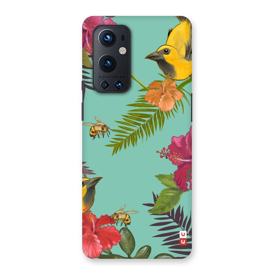 Flower Bird and Bee Back Case for OnePlus 9 Pro
