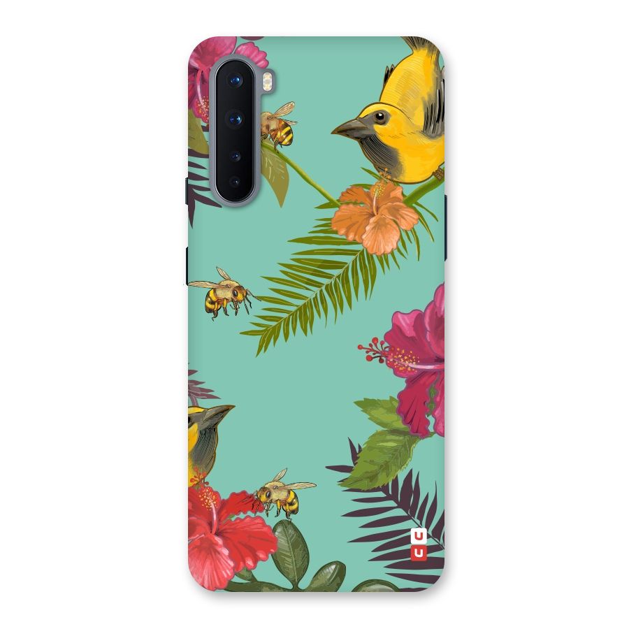 Flower Bird and Bee Back Case for OnePlus Nord