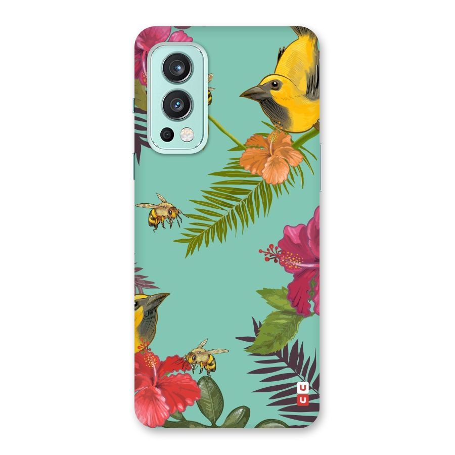 Flower Bird and Bee Back Case for OnePlus Nord 2 5G