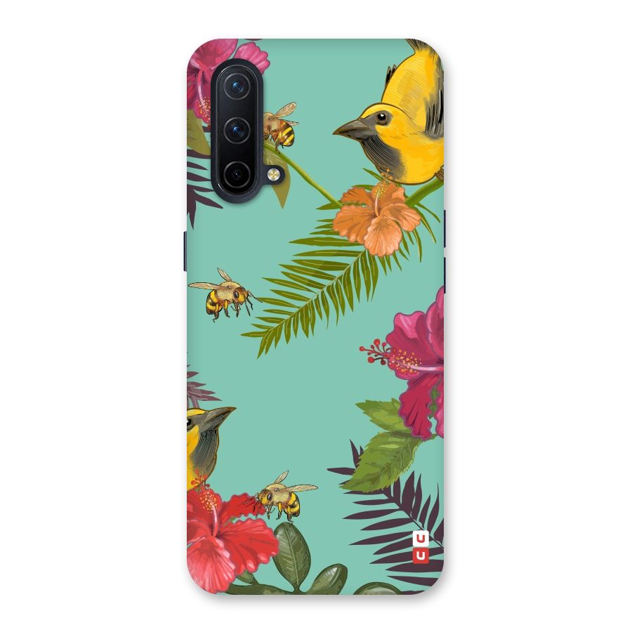 Flower Bird and Bee Back Case for OnePlus Nord CE 5G
