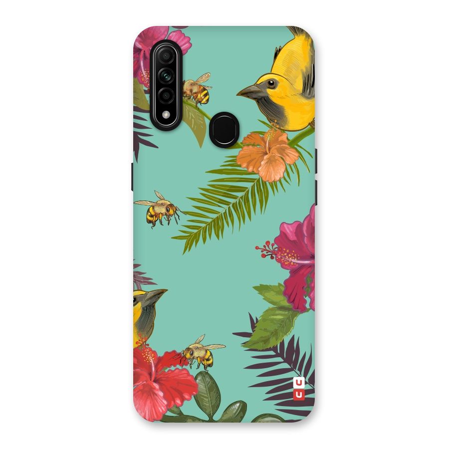 Flower Bird and Bee Back Case for Oppo A31
