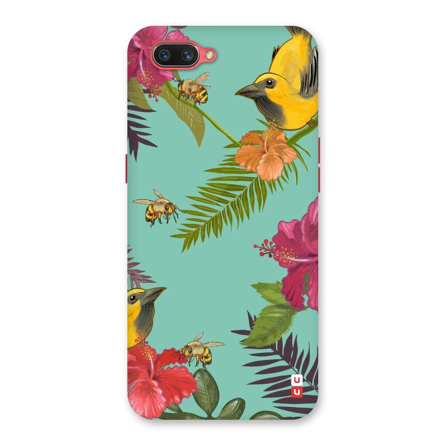 Flower Bird and Bee Back Case for Oppo A3s