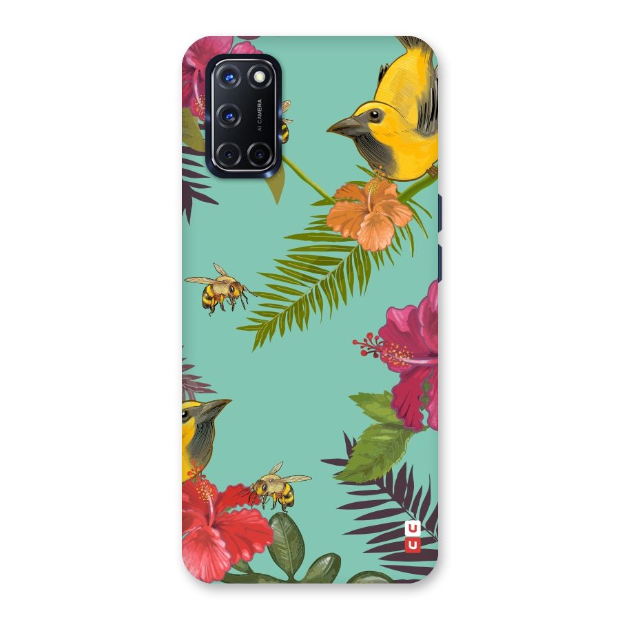 Flower Bird and Bee Back Case for Oppo A52