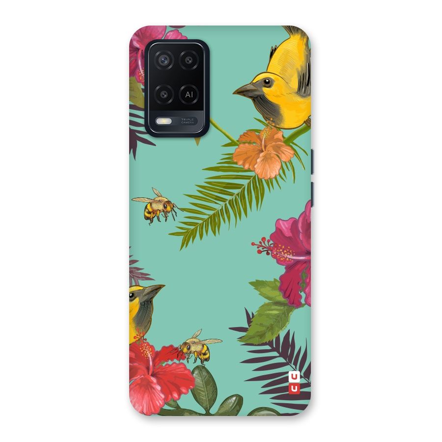 Flower Bird and Bee Back Case for Oppo A54
