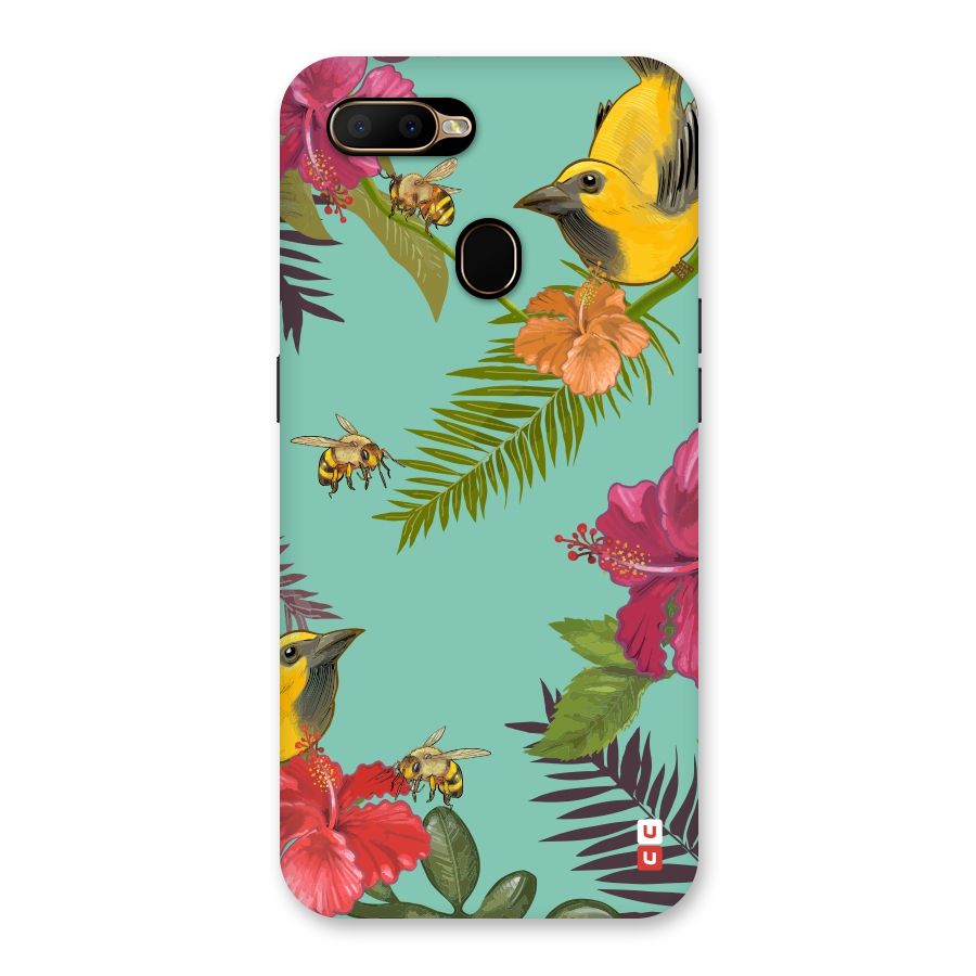 Flower Bird and Bee Back Case for Oppo A5s