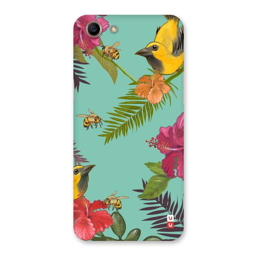 Flower Bird and Bee Back Case for Oppo A83 (2018)