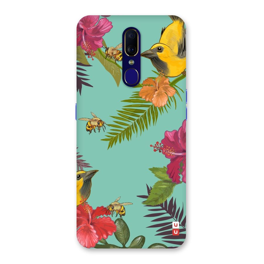 Flower Bird and Bee Back Case for Oppo A9