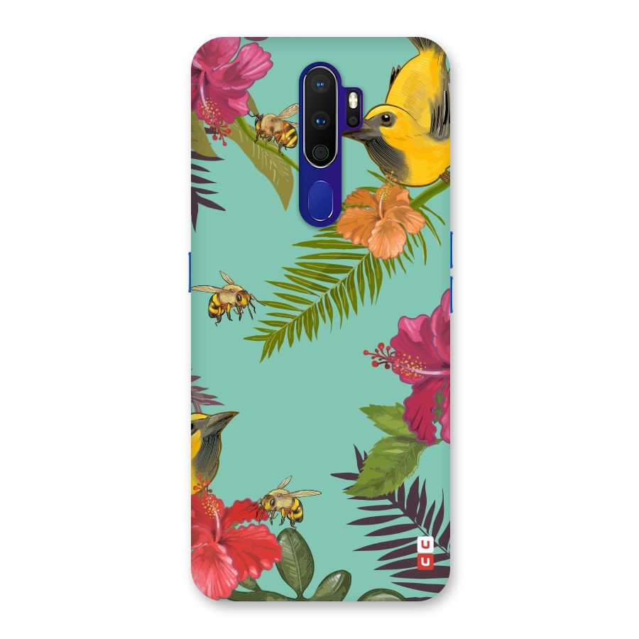 Flower Bird and Bee Back Case for Oppo A9 (2020)