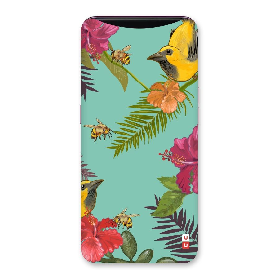 Flower Bird and Bee Back Case for Oppo Find X