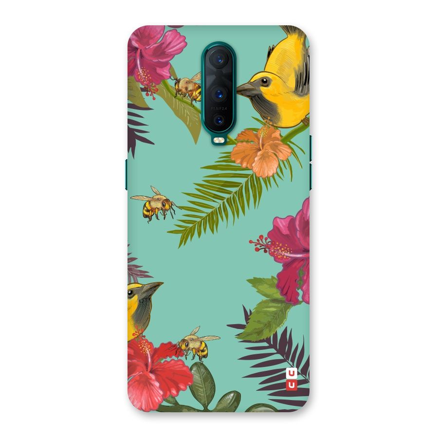 Flower Bird and Bee Back Case for Oppo R17 Pro