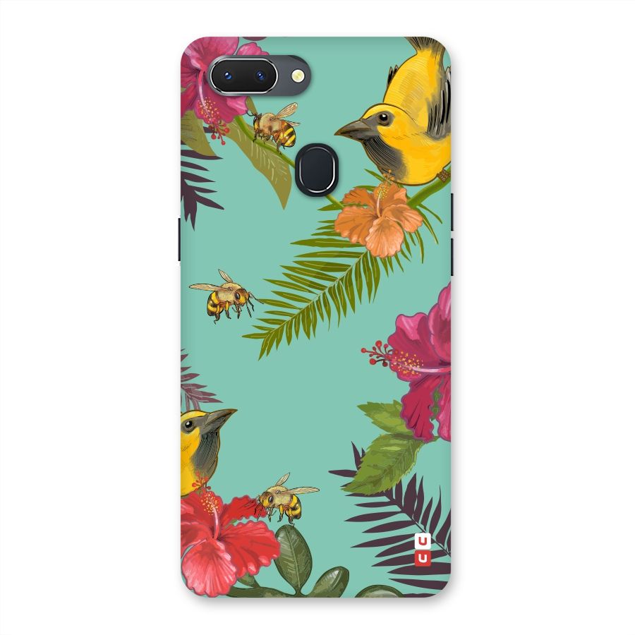 Flower Bird and Bee Back Case for Oppo Realme 2