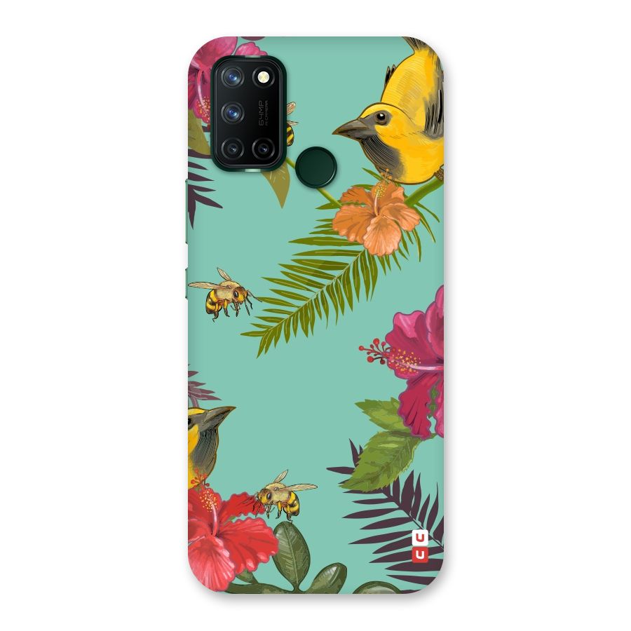 Flower Bird and Bee Back Case for Realme 7i