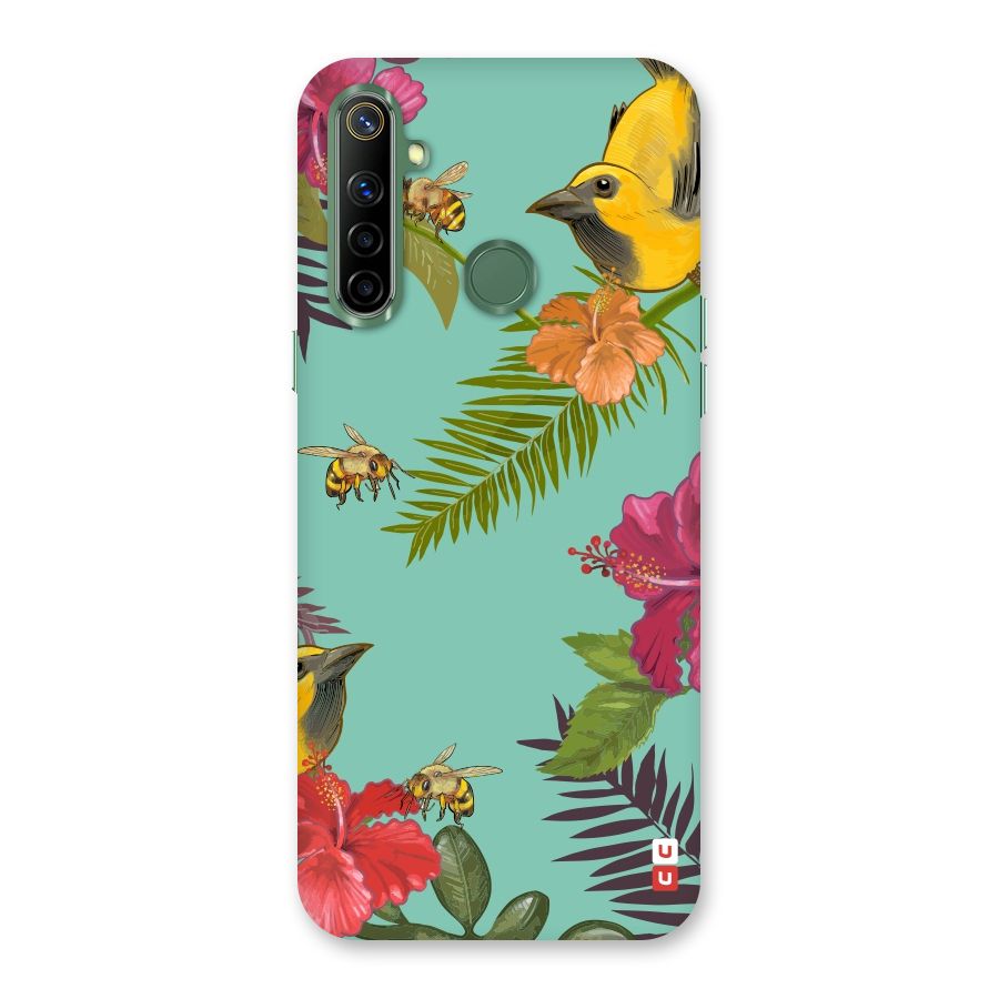 Flower Bird and Bee Back Case for Realme Narzo 10