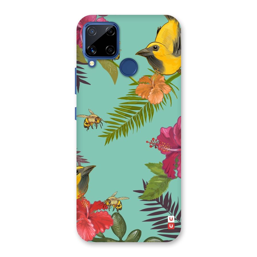 Flower Bird and Bee Back Case for Realme Narzo 30A