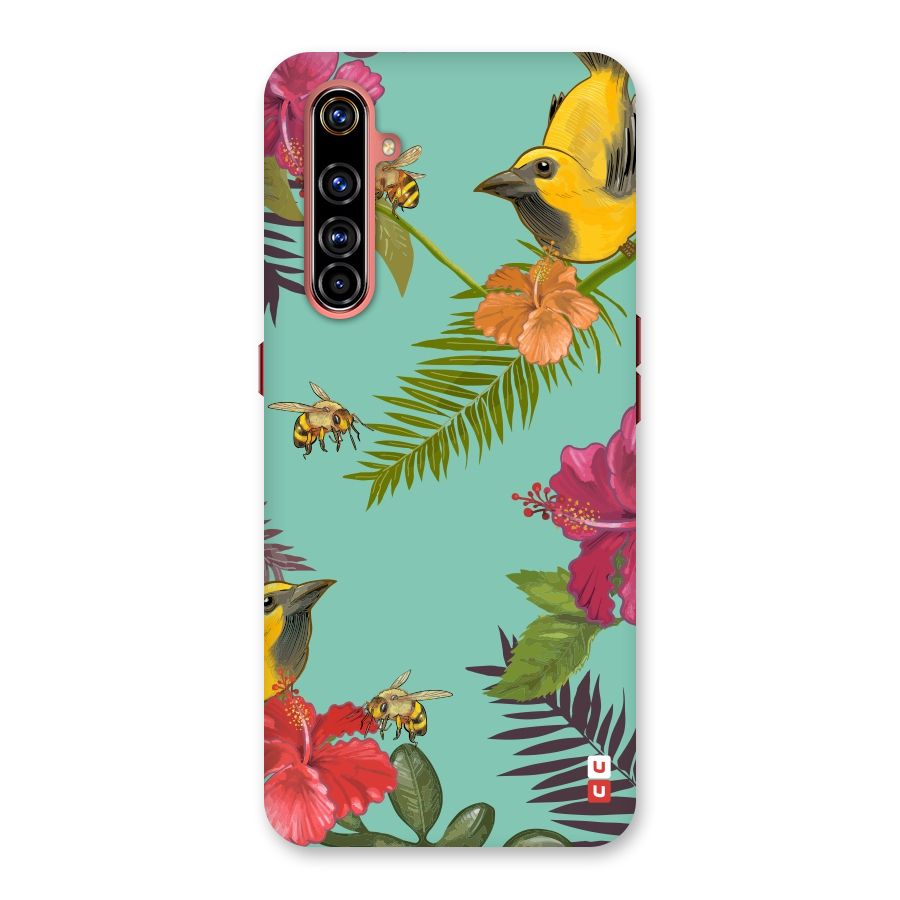 Flower Bird and Bee Back Case for Realme X50 Pro