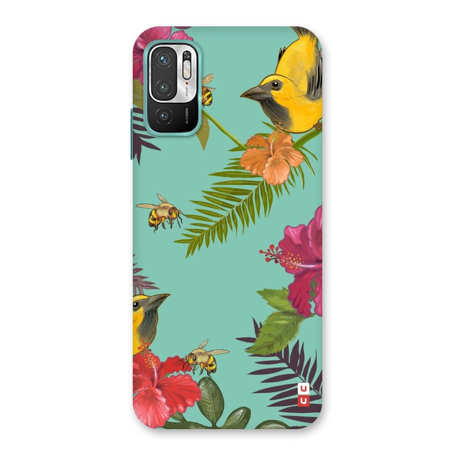 Flower Bird and Bee Back Case for Redmi Note 10T 5G