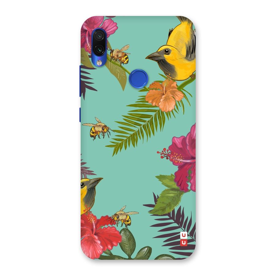 Flower Bird and Bee Back Case for Redmi Note 7S