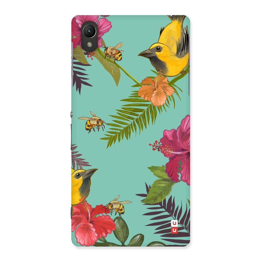 Flower Bird and Bee Back Case for Sony Xperia Z2