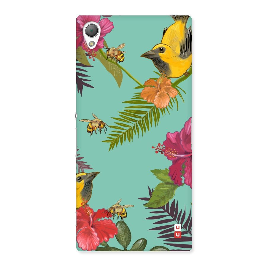 Flower Bird and Bee Back Case for Sony Xperia Z3