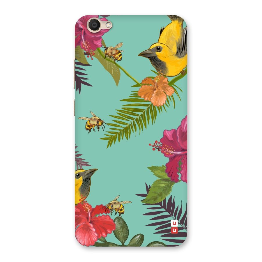Flower Bird and Bee Back Case for Vivo V5