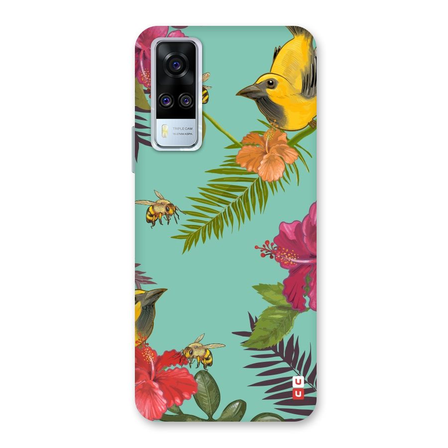 Flower Bird and Bee Back Case for Vivo Y31