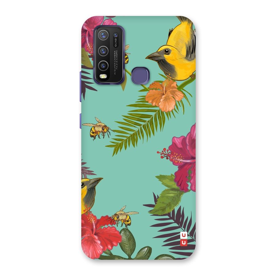 Flower Bird and Bee Back Case for Vivo Y50