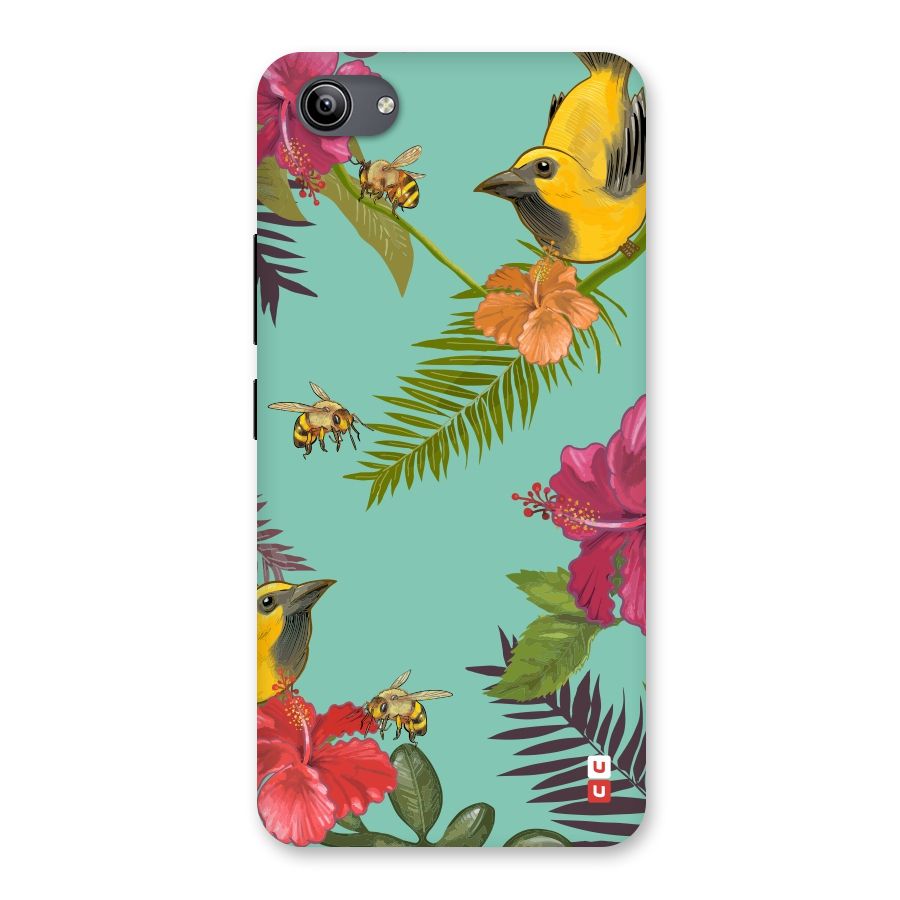 Flower Bird and Bee Back Case for Vivo Y81i