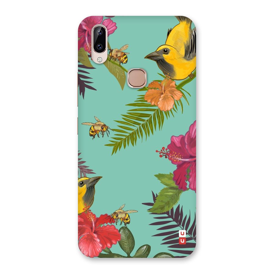 Flower Bird and Bee Back Case for Vivo Y83 Pro