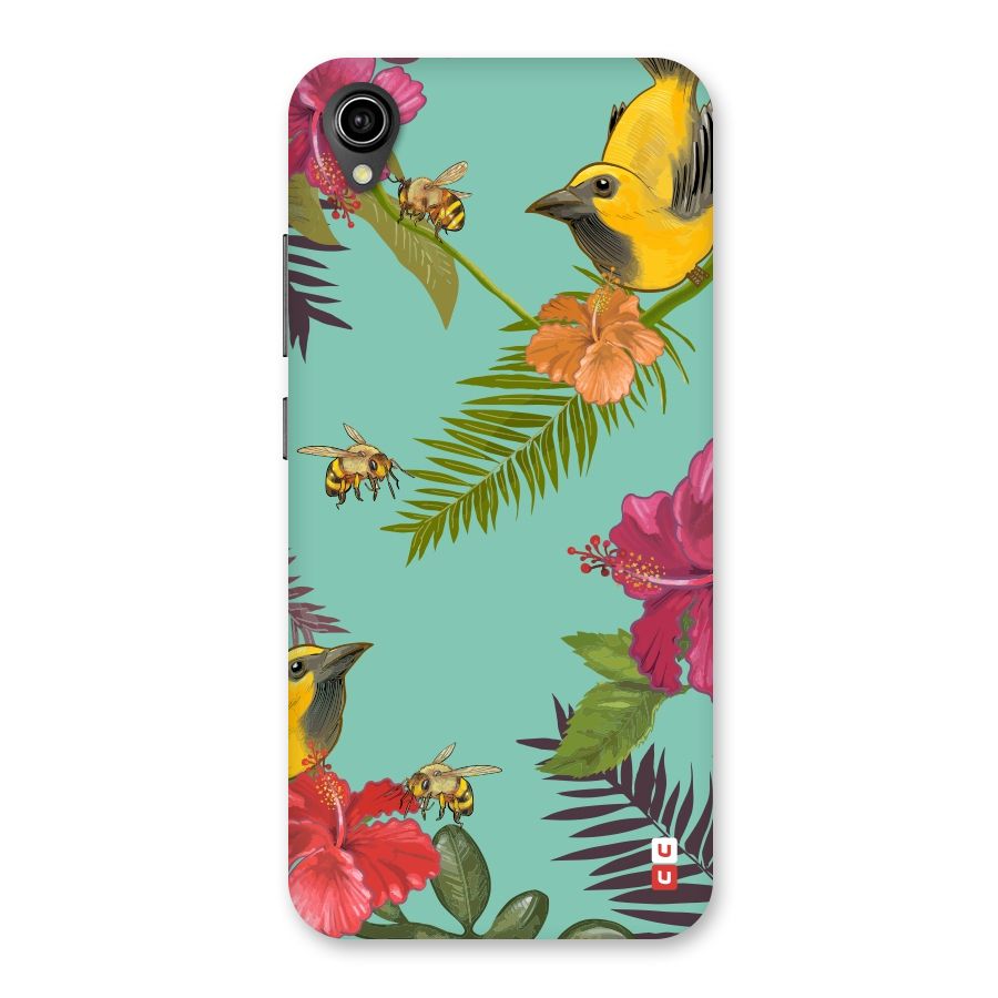 Flower Bird and Bee Back Case for Vivo Y90