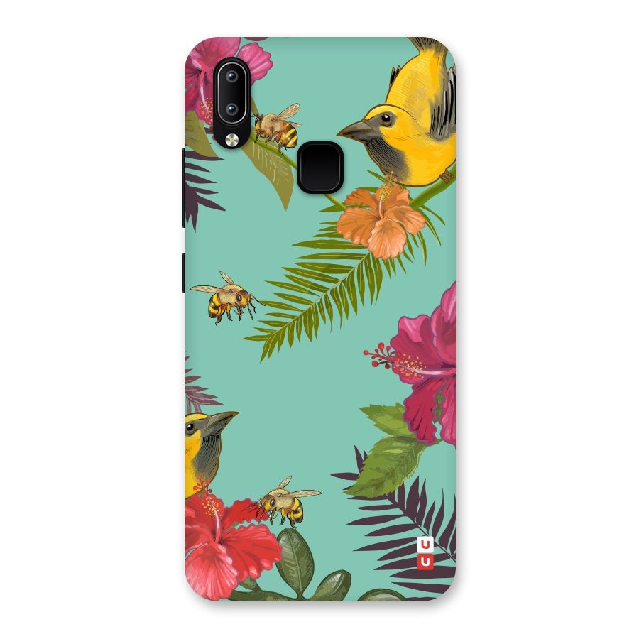 Flower Bird and Bee Back Case for Vivo Y93