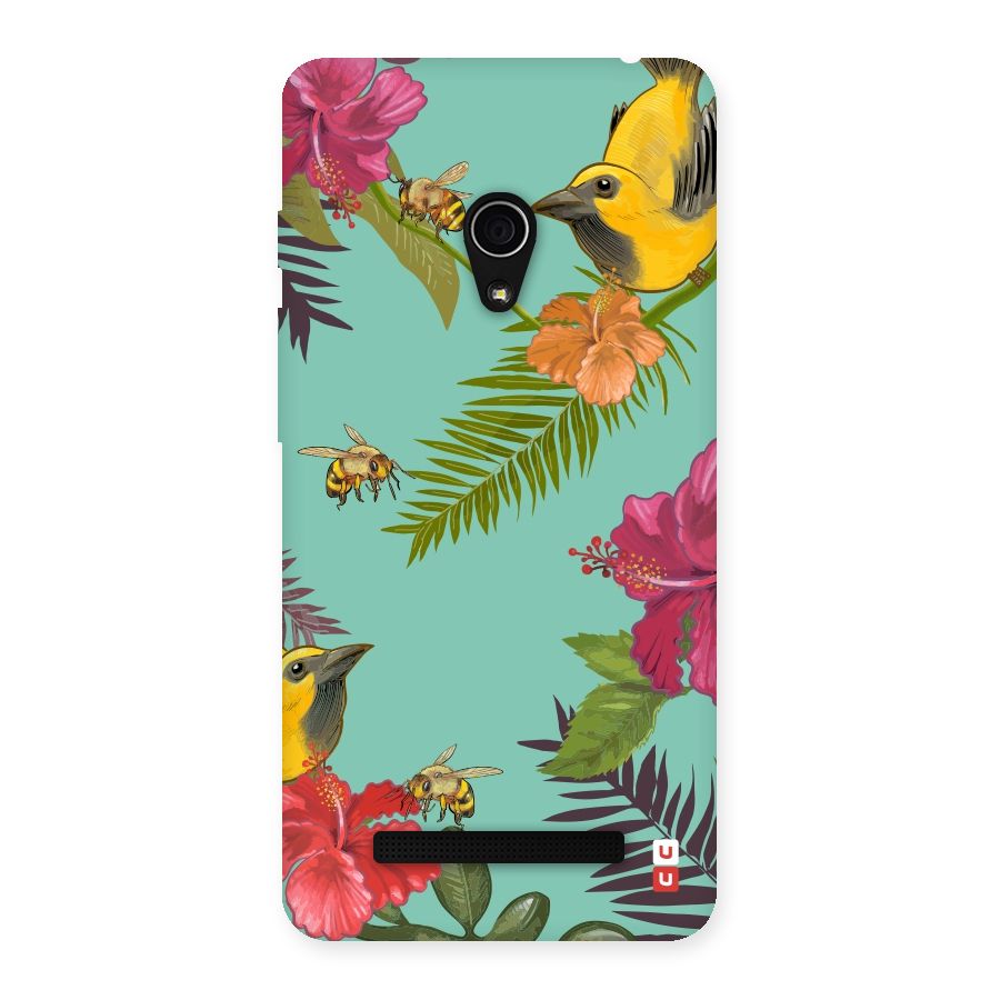 Flower Bird and Bee Back Case for Zenfone 5