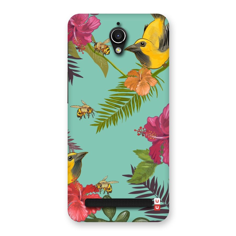 Flower Bird and Bee Back Case for Zenfone Go
