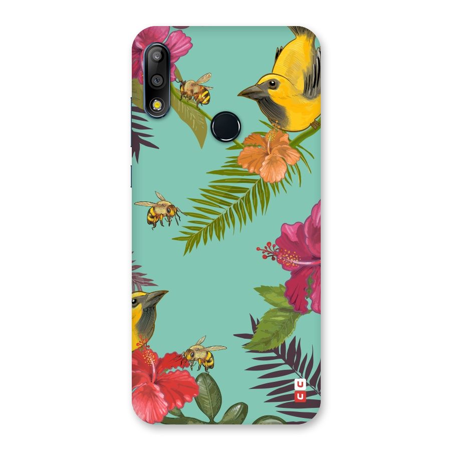 Flower Bird and Bee Back Case for Zenfone Max Pro M2
