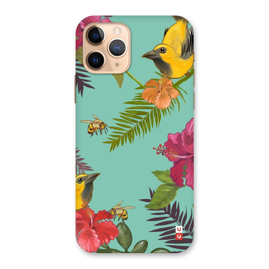 Flower Bird and Bee Back Case for iPhone 11 Pro